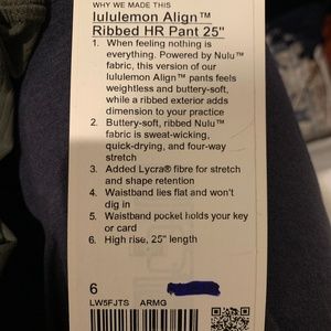 Lululemon ribbed leggings